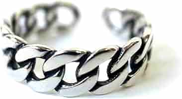 シルバー チェーンリング 10号 #203JEWELRY 61QkG54jK+L._AC_SY200_QL15_.jpg